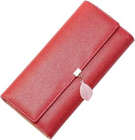 img 4 attached to Leather Cellphone Wallets with Spacious Compartments for Women's Handbags