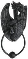 resin dragon gargoyle bust door knocker - 7 inch statue figurine by pacific giftware логотип