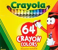 набор карандашей crayola 64 штуки (52-0064) - набор красок премиум-класса для художественных творений. логотип