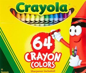 img 2 attached to Набор карандашей Crayola 64 штуки (52-0064) - набор красок премиум-класса для художественных творений.