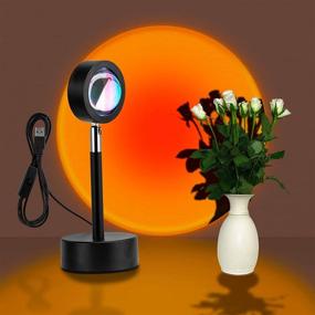 img 4 attached to 🌅 Enhance Your Space with Livelit Sunset Projection Lamp - 180° Rotation LED Projector for Living Room, Bedroom, and Party Ambiance