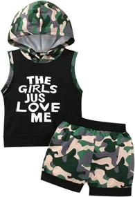 img 4 attached to KnniMorning TEES Sleeveless Camouflage 12_Months Boys' Clothing