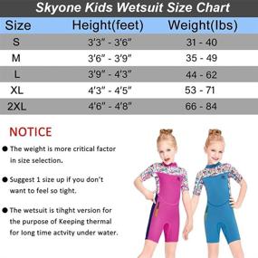 img 1 attached to Neoprene Wetsuit Toddler Swimsuit Protection Sports & Fitness and Water Sports