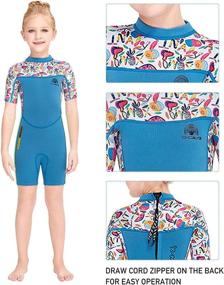 img 2 attached to Neoprene Wetsuit Toddler Swimsuit Protection Sports & Fitness and Water Sports