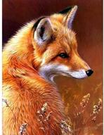 🦊 5d diamond painting kit for adults - round drill fox embroidery rhinestone art craft for home decor, 11.8x15.7in, 1 pack by bemaystar logo