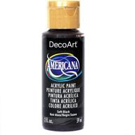 🎨 decoart americana acrylic paint 2-ounce soft black - vibrant color for crafting and art projects logo