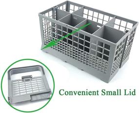 img 3 attached to Durable Dishwasher Basket: Perfect Fit for Kenmore, Whirlpool, Bosch, Maytag, KitchenAid & More - 9.45x 5.5x 4.7 Inch