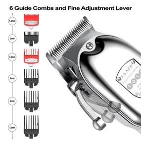 img 2 attached to Ultimate Cordless Hair Trimmer: Ciwellu Professional Clippers for Men with All Metal Housing - Heavy-Duty Motor, Rechargeable Grooming Kit for Home Barber Salon - 2600mAh