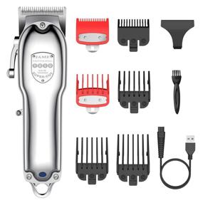 img 4 attached to Ultimate Cordless Hair Trimmer: Ciwellu Professional Clippers for Men with All Metal Housing - Heavy-Duty Motor, Rechargeable Grooming Kit for Home Barber Salon - 2600mAh