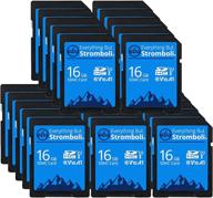 everything but stromboli 16gb sd card (50 pack) speed class 10 uhs-1 u1 c10 16g sdhc memory cards for compatible digital camera logo