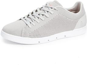 img 4 attached to SWIMS Breeze Tennis Sneakers White