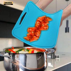 img 1 attached to Kingneed Silicone Chopping Non Slipping Thickness Kitchen & Dining