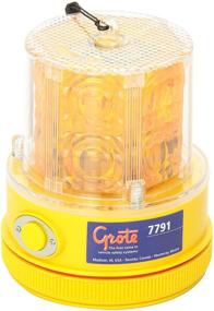 img 1 attached to 🚨 Grote 77913 Yellow 360° Battery Powered LED Warning Light - Portable Edition