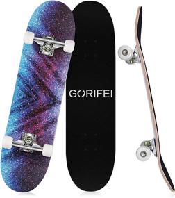 img 4 attached to GORIFEI Skateboard Skateboards Beginners Professional