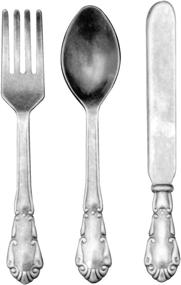 img 2 attached to 🍴 Enhance Crafts with Tim Holtz Idea-ology Silverware Adornments – Antique Nickel Finish (TH93254)