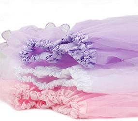 img 2 attached to 👗 kilofly 3pc Girls Ruffled Scallop Edge Ballet Tutu Princess Party Tulle Skirts - Add a Touch of Elegance and Fun to Your Little Girl's Wardrobe!