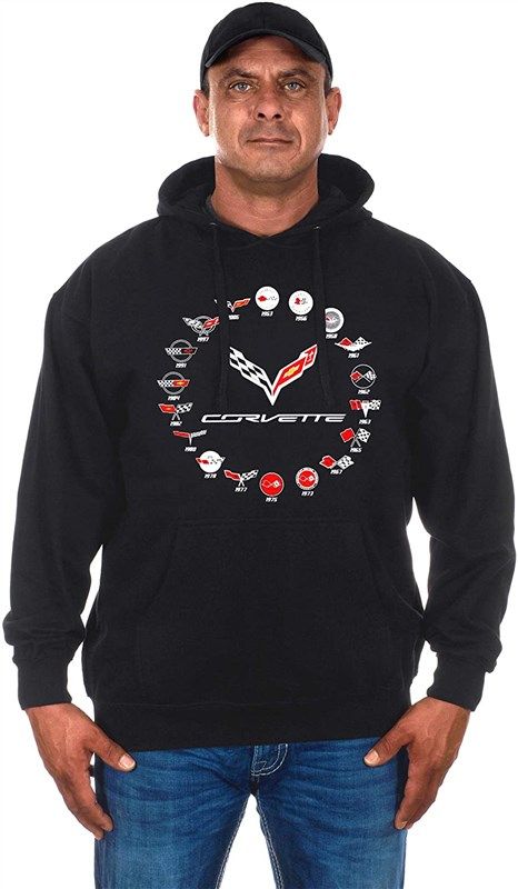 design corvette collage x large clg2 black automotive enthusiast merchandise in apparel 로고