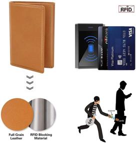 img 1 attached to 👔 Polare Original Leather Tri Fold Wallet: Stylish Men's Accessories for Cards, Cash, and Organization