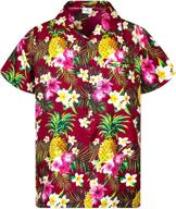 kameha hawaiian shortsleeve pineapple leaves boys' clothing ~ tops, tees & shirts logo