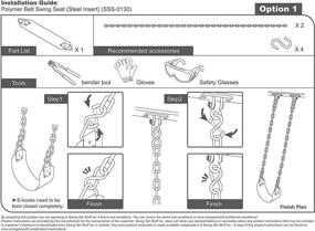 img 2 attached to 🎀 Swing Set Stuff Inc. Commercial Polymer Belt Seat with 8.5' Coated Chain and SSS Logo Sticker - Pink