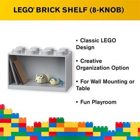 img 1 attached to 🧱 Room Copenhagen Lego Brick Shelf Set - Grey, Includes 4 Stud and 8 Stud Brick Box Shelves