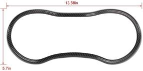 img 2 attached to 🚙 Enhance Your Jeep Grand Cherokee's Interior with CheroCar Carbon Fiber Grain Dashboard Cover Panel - 2014-2020 ABS Trim Decoration & Accessories