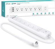 🔌 kasa smart plug power strip hs300: surge protector with 6 individually controlled outlets and 3 usb ports, works with alexa & google home – no hub required logo