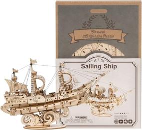 img 1 attached to 🚢 RoWood Vintage Watercraft Wooden Puzzle