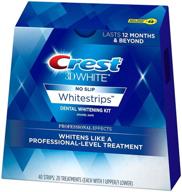 🦷 crest 3d no slip whitestrips professional effects teeth whitening kit - 20 count logo