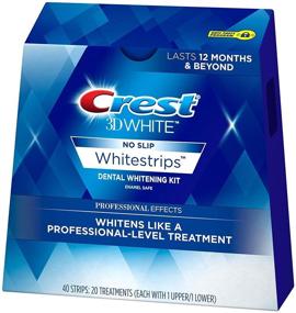 img 3 attached to 🦷 Crest 3D No Slip Whitestrips Professional Effects Teeth Whitening Kit - 20 Count