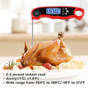 img 3 attached to 🌡️ Foedo Digital Dual Probe Meat Thermometer for Cooking, Baking, Frying, BBQ, Grill - Waterproof Instant Read Thermometer for Oven, Turkey, and Outdoor Food