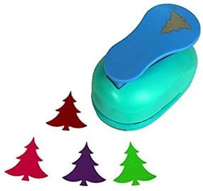 img 3 attached to 🎄 Дрызг 2-дыюймовы Выгляд Рождества Ёлка Бумажный штамп: Идэальны для скрапбукинг рукадзельніцтва і DIY праграмы