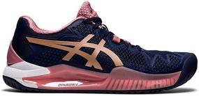 img 2 attached to 🎾 ASICS Women's Gel Resolution Peacoat Tennis Shoes: Comfort and Style for Female Tennis Players