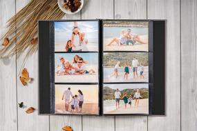 img 2 attached to 📷 Potricher 4x6 Photo Album: Linen Cover Photo Book for 300 Photos – Perfect for Family, Wedding, Anniversary, and Baby Memories (Grey, 300 Pockets)