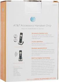 img 2 attached to AT&T TL86009 Cordless Handset, Black/Silver | For Use with AT&T TL86109 Expandable Phone System