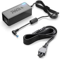 🔌 ul listed hp smart blue tip ac adapter: 19.5v 65w 45w - compatible with x360 pavilion envy elitebook 840 probook and more - 741727-001 laptop power supply charger cord logo