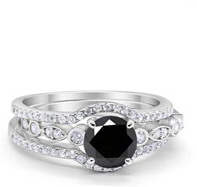 img 4 attached to 💍 Simulated Engagement Women's Jewelry for Wedding & Engagement - Blue Apple Co