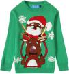sslr crewneck pullover christmas sweater boys' clothing logo