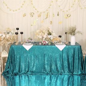 img 2 attached to 💐 Eternal Beauty Tablecloth - Perfect for Weddings, Elegant Rectangular Design