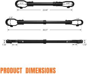 img 2 attached to Регулируемый адаптер верхней трубы велосипеда - FIERYRED Багажник для велосипеда, поперечная планка, вместимость 75 фунтов.