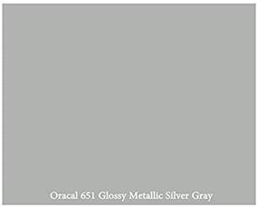 img 4 attached to 🔘 Oracal 651 Permanent Adhesive-Backed Vinyl Roll - 12 Inches x 10 Feet - Ideal for Craft Cutters, Punches, and Vinyl Sign Cutters, in Silver Glossy Finish