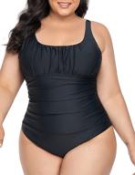 yilisha tummy control swimsuits: one piece halter slimming swimwear for women logo