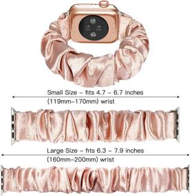 img 2 attached to MITERV Compatible Floral Elastic Scrunchies Cell Phones & Accessories