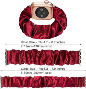 img 3 attached to MITERV Compatible Floral Elastic Scrunchies Cell Phones & Accessories