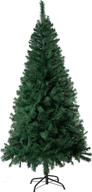 🎄 premium 6-foot unlit artificial pine christmas tree with sturdy metal base - amazing seasons, green branches - au-it6-600-grn логотип