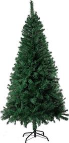 img 4 attached to 🎄 Premium 6-Foot Unlit Artificial Pine Christmas Tree with Sturdy Metal Base - Amazing Seasons, Green Branches - AU-IT6-600-GRN