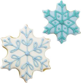 img 2 attached to 🎄 2.5" Ann Clark Christmas Snowflake Cookie Cutter Set with Recipe Booklet