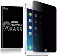🔒 [bisen] privacy screen protector for ipad 9.7 (6th/5th gen, 2018/2017), ipad pro 9.7, ipad air 2, air 1 - tempered glass anti-spy screen logo