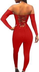 img 2 attached to 👗 Gobles Women's Backless Shoulder Jumpsuit - High Quality Clothing in Jumpsuits, Rompers & Overalls