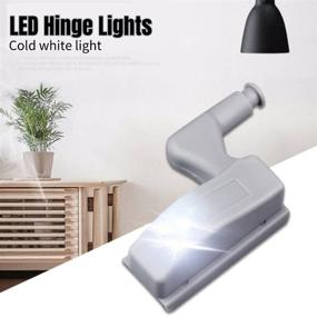 img 3 attached to 🔦 Modern Kitchen Home LED Light - Universal Cabinet Cupboard Hinge Lamp, Cool White